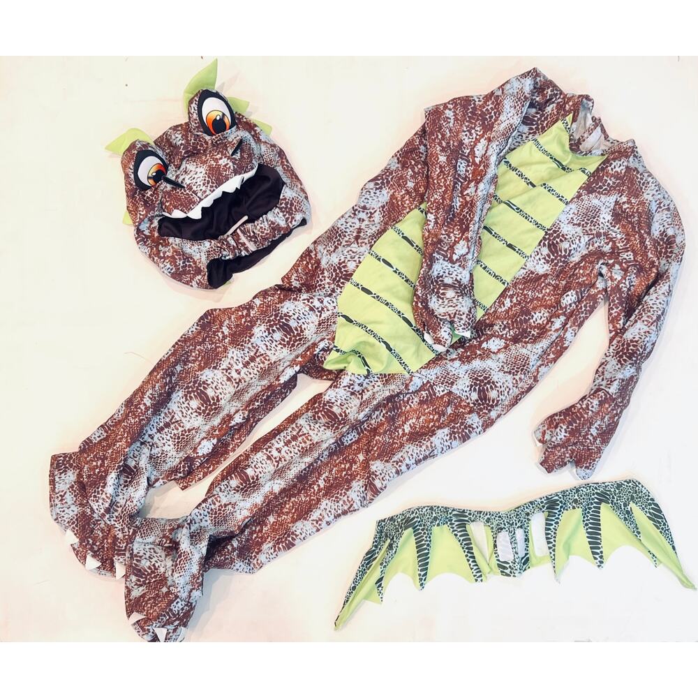 Kids Dragon Dinosaur Costume - Size 5T - 6T - Like new